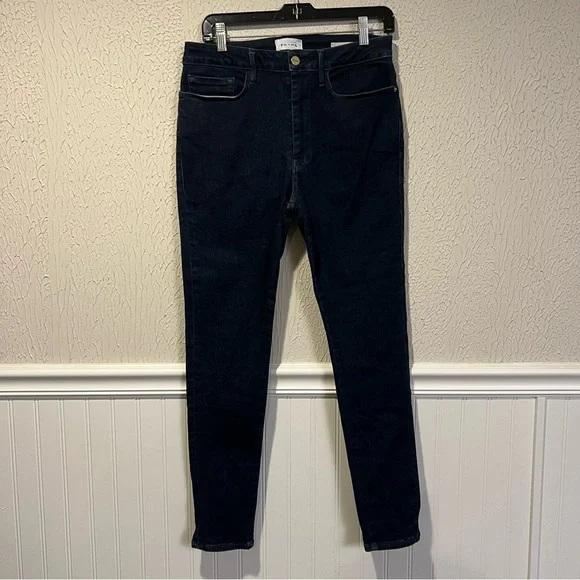 Frame Denim Le One Skinny Keller Dark Blue Ankle length Jeans size 29 or 2 - Picture 5 of 16